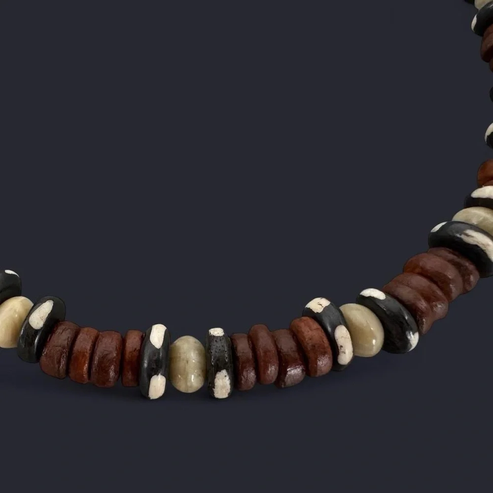 Rustic Boho Beaded Necklace